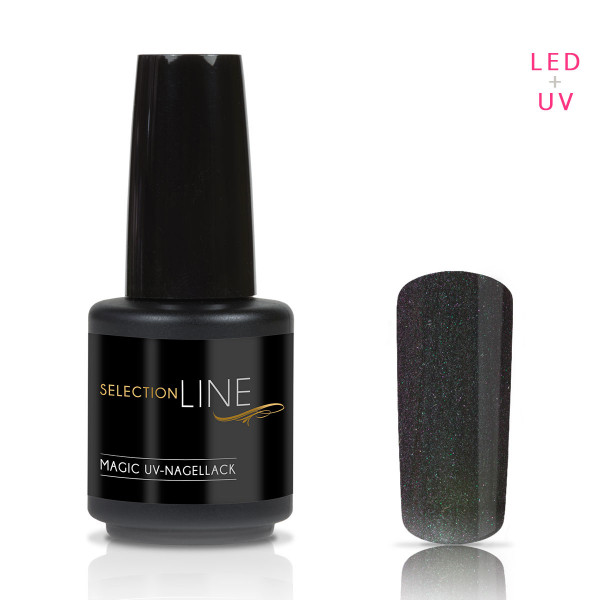 Nails & Beauty Factory Selection Line Magic UV Nagellack Black Stratos Green 15ml