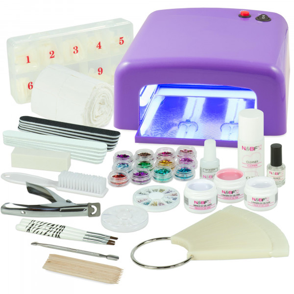 Kit Débutant Professionnel pour Pose de Gel UV Violet