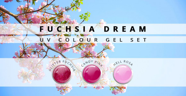 Nails & Beauty Factory Fuchsia Dream Farbgel 3er Set