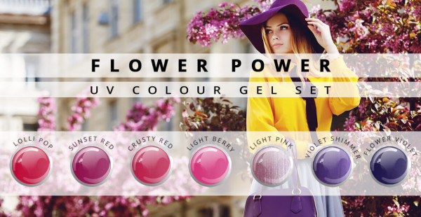 Nails and Beauty Factory UV Color Gel Set Flower Power
